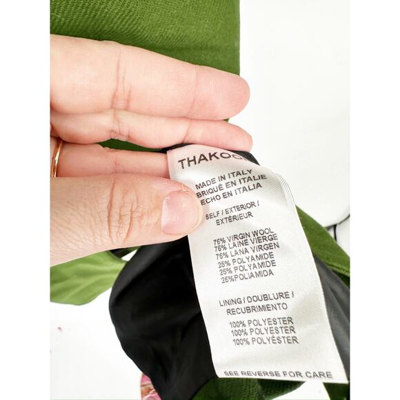 Thakoon Runway Dark Green Single Breasted Wool Long Maxi Coat Size Medium NWT - Picture 5 of 8